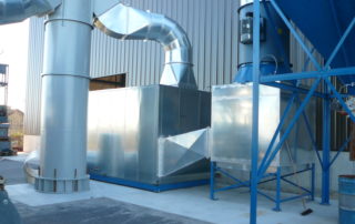 industrial HVAC system outdoors next to industrial building